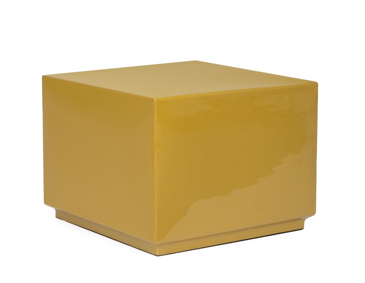 Coffee Tables Masa de cafea galbena din metal 41x41 cm Amoda Bizzotto