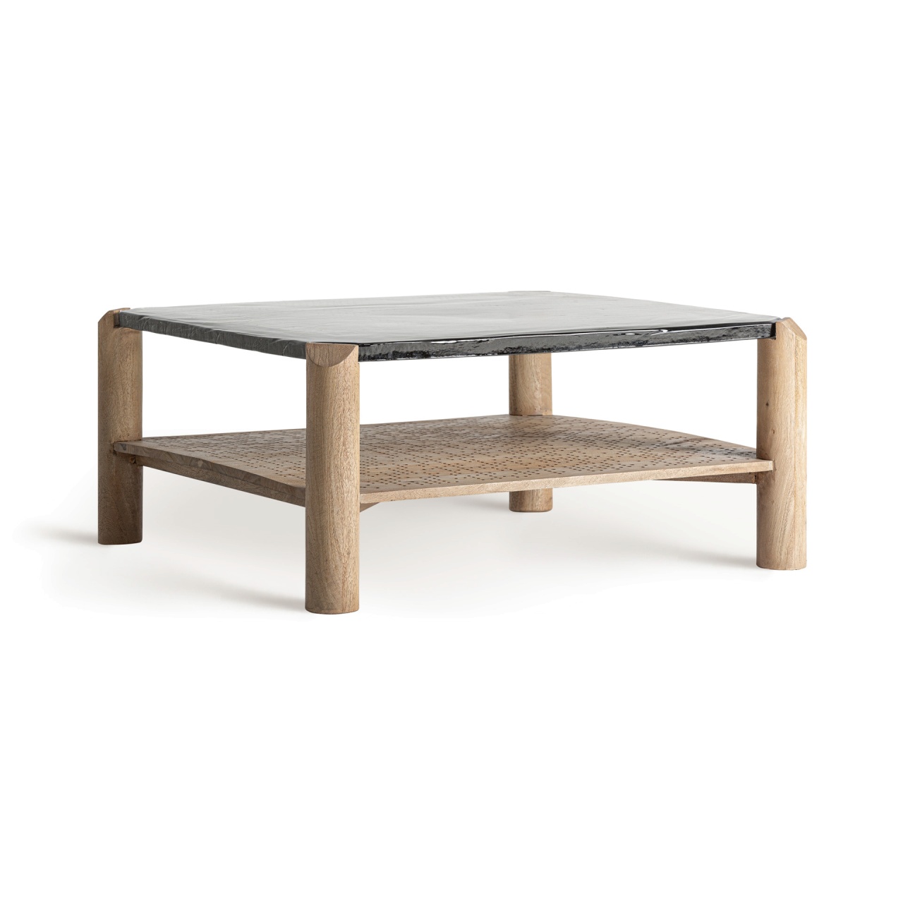 Accent Tables Masa de cafea maro din lemn 90x90 cm Jacquard Vical Home
