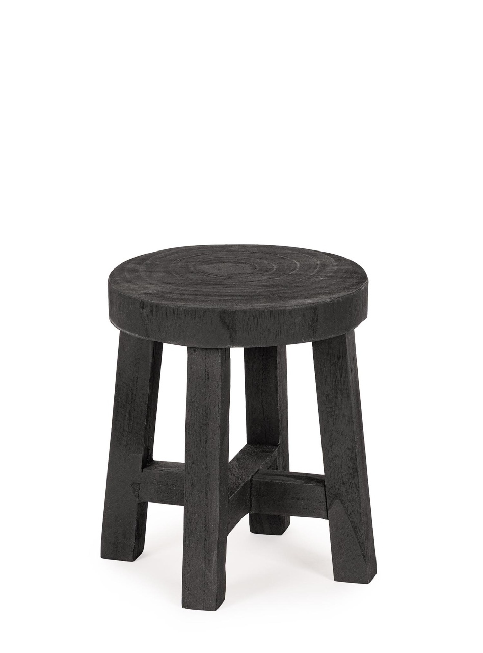 Accent Tables Masa de cafea neagra din lemn 26 cm Yako Bizzotto