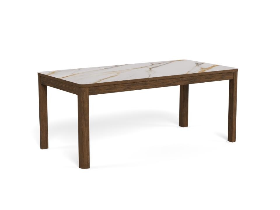 Kitchen & Dining Room Tables Masa dining crem/maro din ceramica 90x180 cm Southampton Actona Company