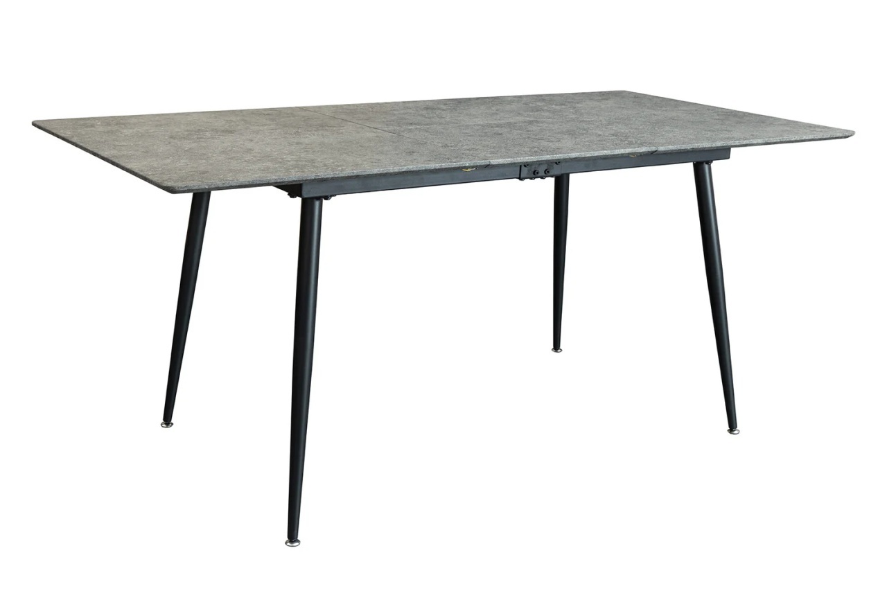 canapea extensibila 160/200 Masa dining extensibila gri/neagra din metal 80x120(160) cm Helix The Home Collection