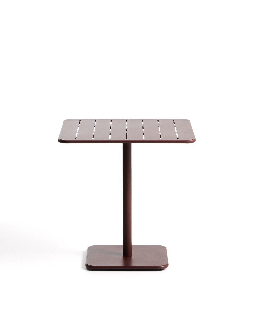 kave taburetes Masa dining exterior rosu burgund din metal 70x70 cm Brai Kave Home