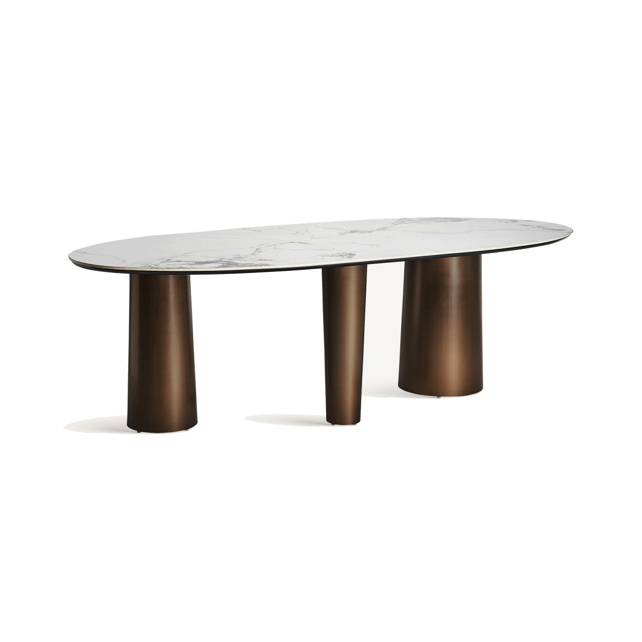 Kitchen & Dining Room Tables Masa dining maro bronz din metal 105x240 cm Laggan Vical Home