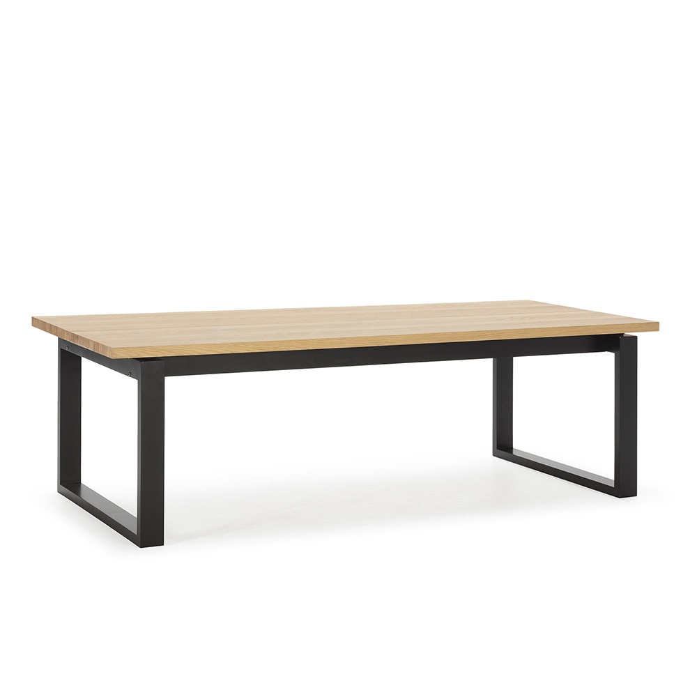 Quiet Object Masa dining maro/neagra din lemn 100x220 cm Rina Quiet Object
