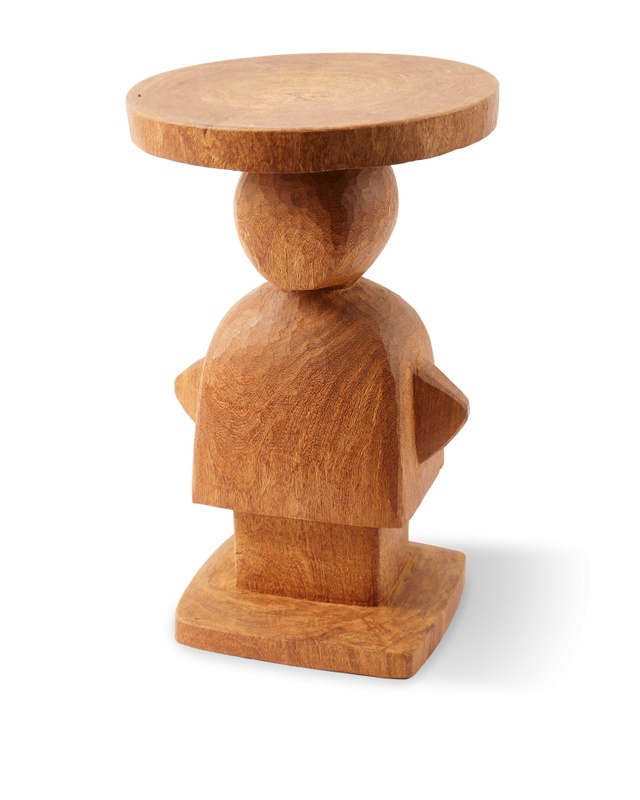 Accent Tables Masa laterala maro din lemn 32x32 cm Figure Pols Potten