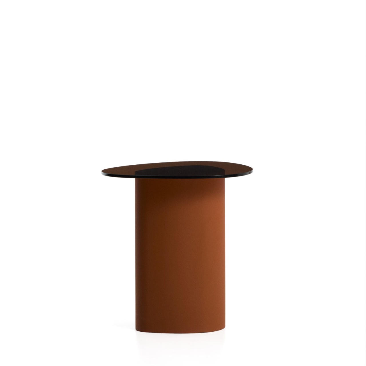 Accent Tables Masa laterala maro din metal 47x48 cm Olir Kave Home