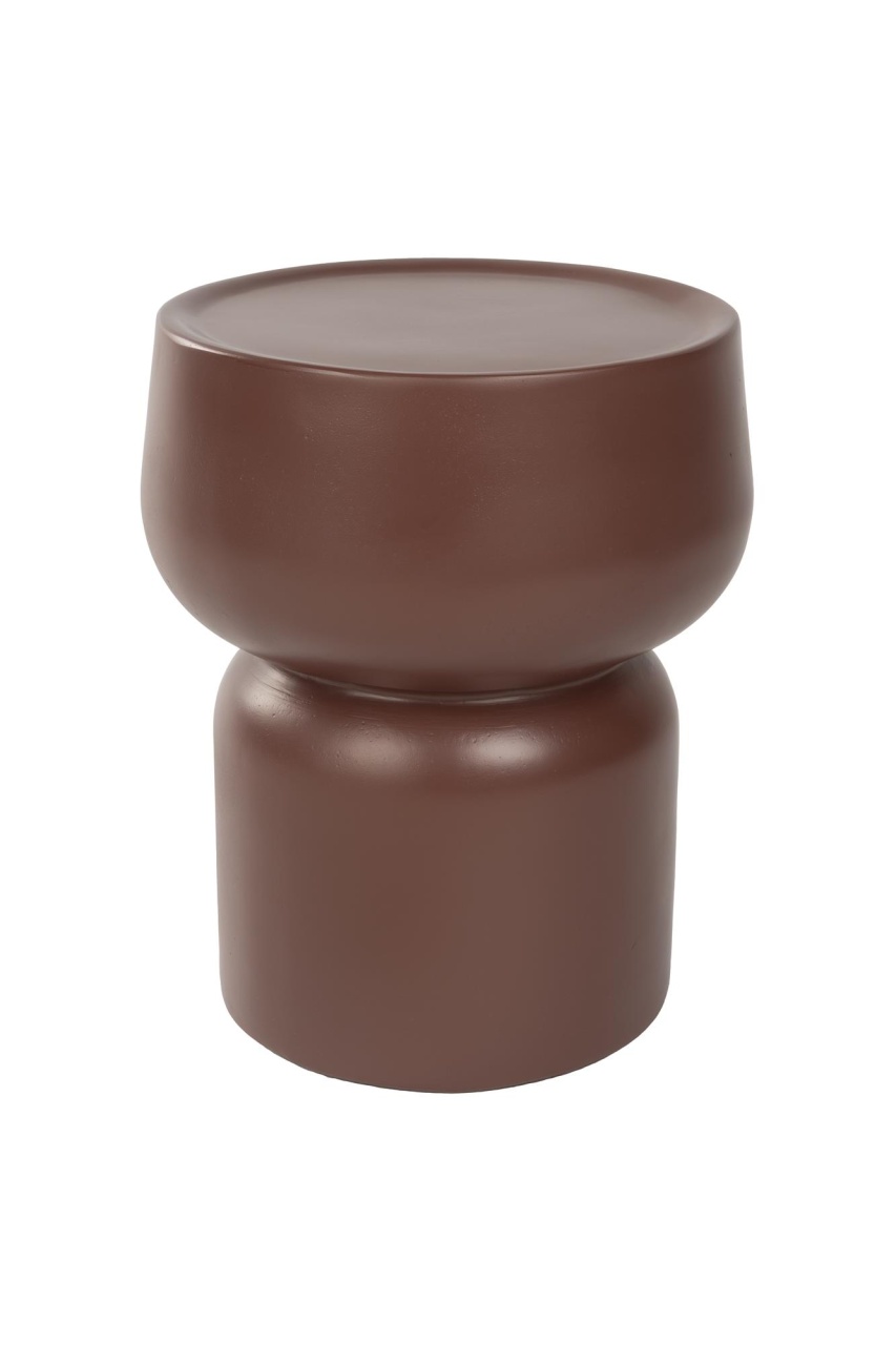 Tables Masa laterala maro teracota din piatra 30 cm Eline The Home Collection