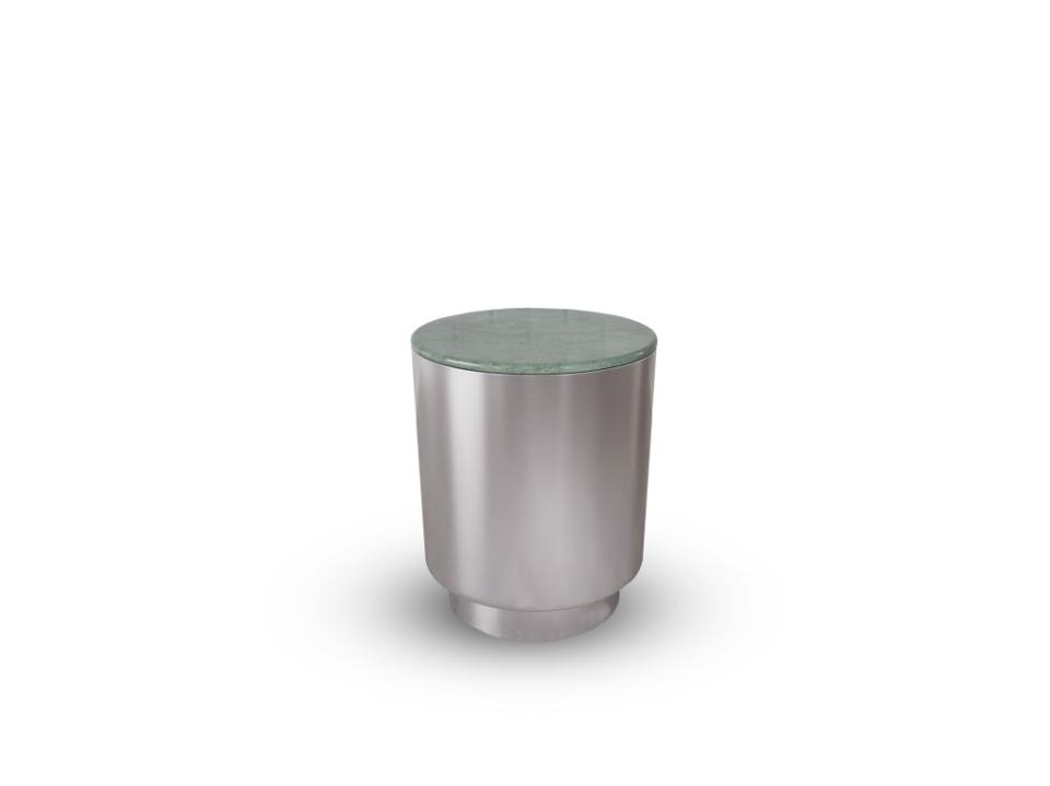 Coffee Tables Masa laterala verde/argintie din marmura 45 cm Cangas Actona Company