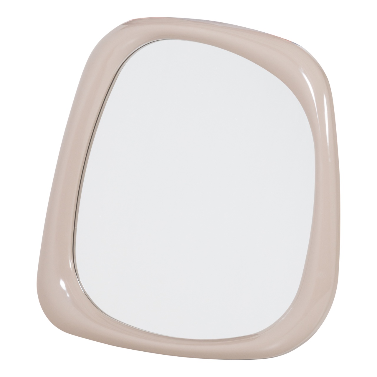 Mirrors Oglinda ovala bej nisipiu 90x90 cm Norea Woood