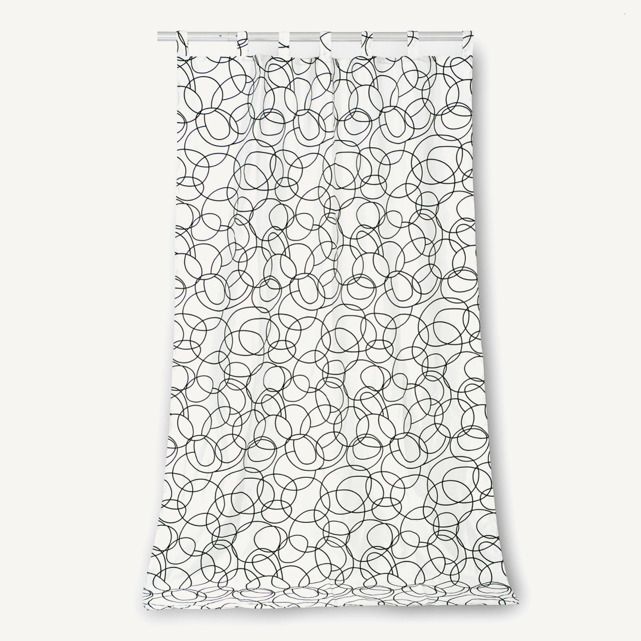 Window Treatments Perdea alba/neagra din fibre sintetice 140x240 cm Aros Vical Home