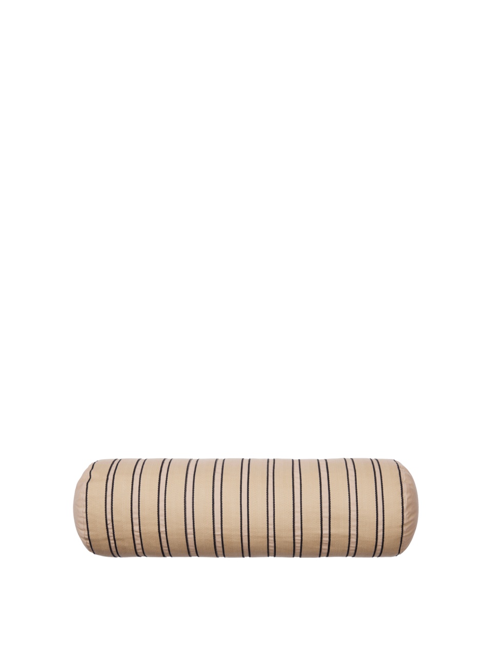 Throw Pillows Perna ovala bej casmir/neagra din bumbac 20x60 cm Twill Ferm Living