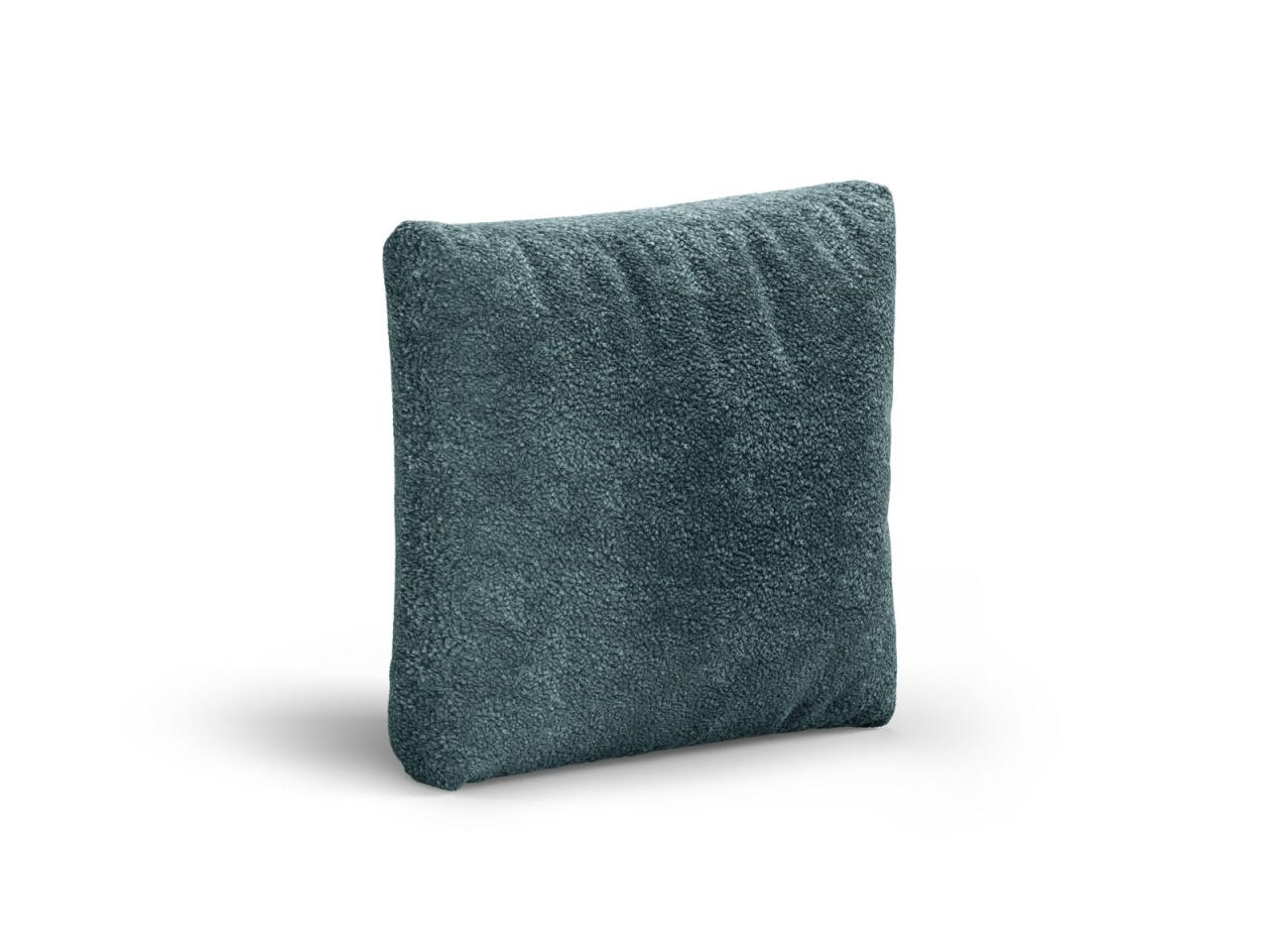 borduri trotuar Perna patrata albastru petrol din textil 55x55 cm Heritage Boucle Rolf Micadoni