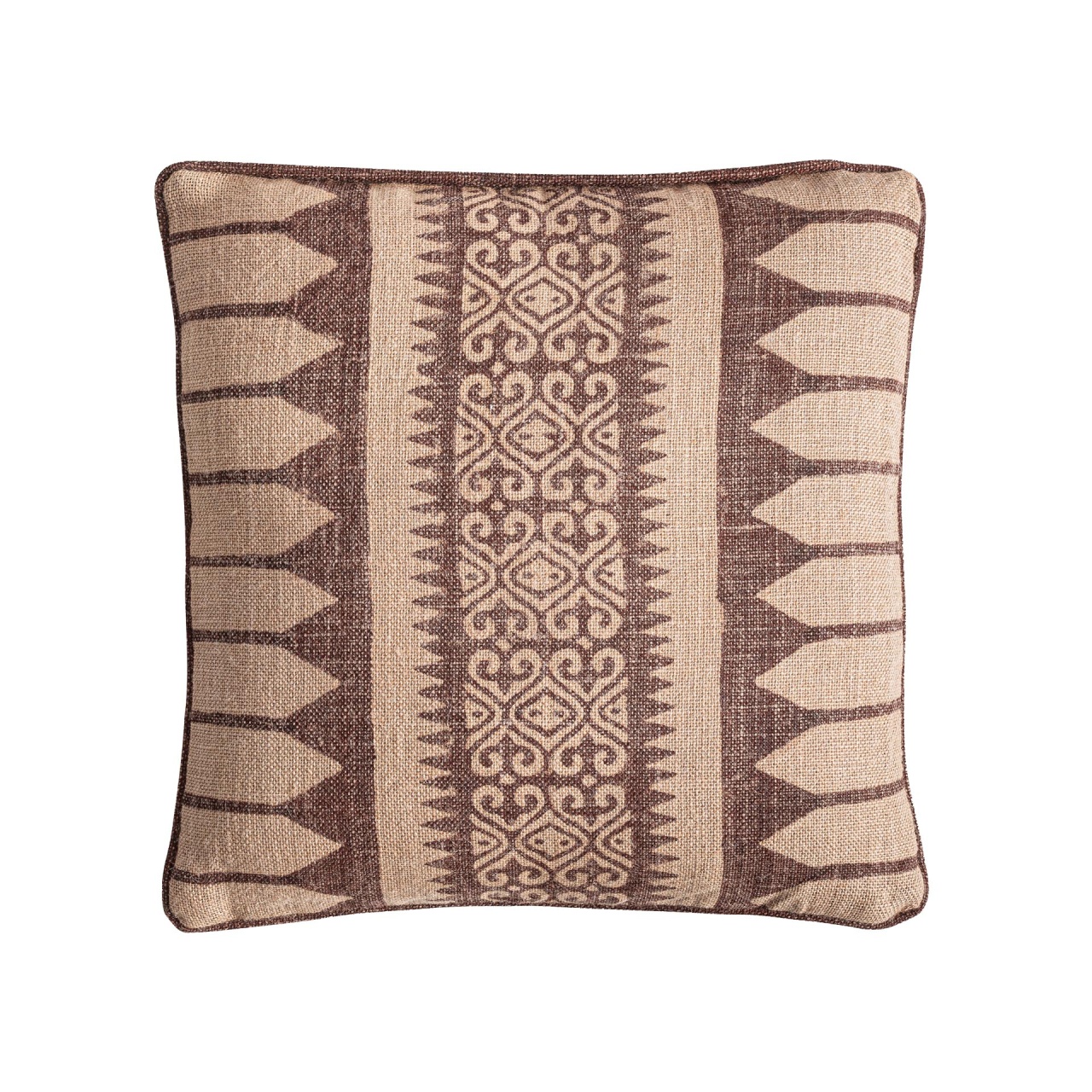 fotoliu Perna patrata bej/maro din fibre naturale 45x45 cm Nun Vical Home