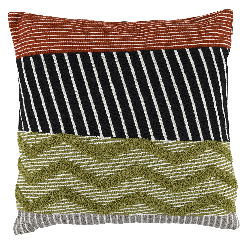 Throw Pillows Perna patrata multicolora din fibre sintetice 40x40 cm Nira Quiet Object
