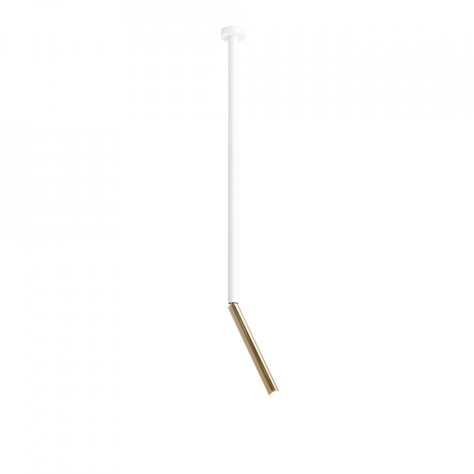 Quiet Object Plafoniera alba/aurie din metal Stick Large Quiet Object