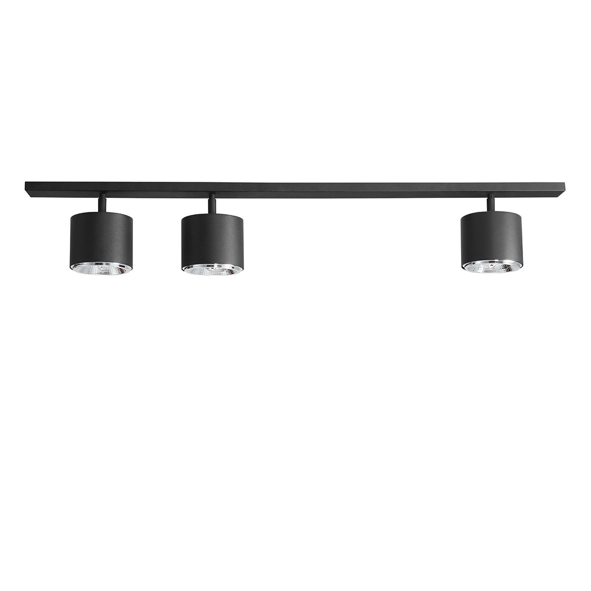 Quiet Object Plafoniera neagra din metal cu 3 becuri Bot Avy Quiet Object