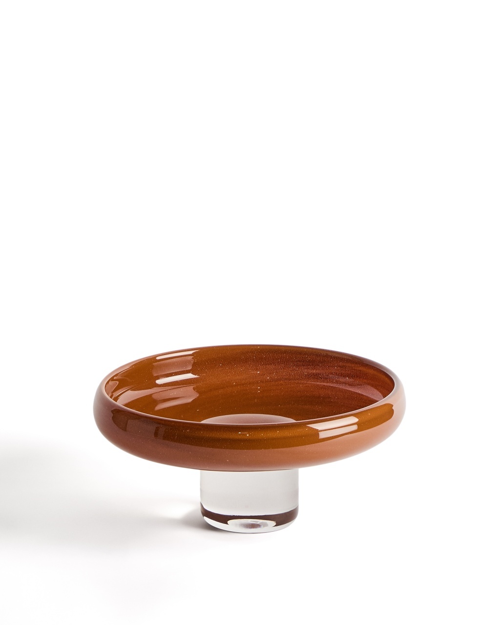 anvelope 13,6/28 Platou cu picior rosu din sticla 28 cm Denuo Kave Home