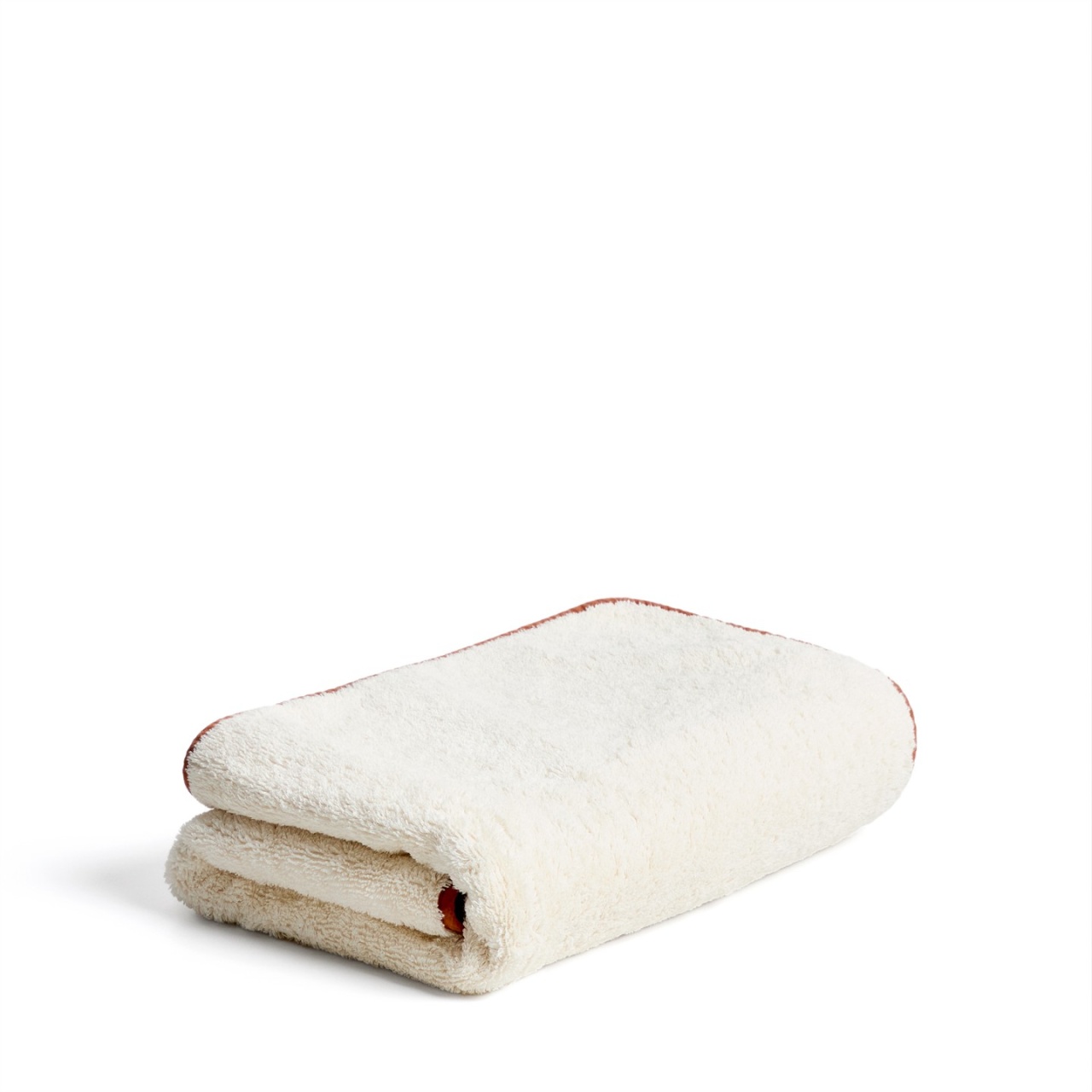 Towels Prosop crem/portocaliu din bumbac 70x140 cm Sedora Kave Home