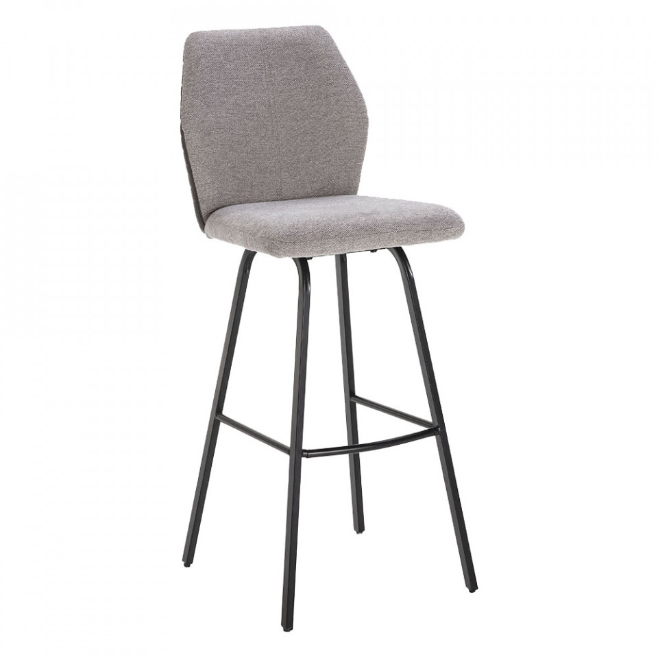 Quiet Object Scaun bar gri din textil Pol Quiet Object
