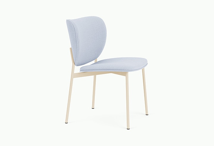 scaun albastru Scaun dining bej/albastru din metal Eve Kvadrat Vidar Ice - 723 FEST