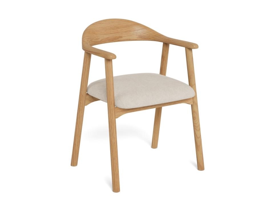 Chairs Scaun dining bej/maro din textil Addi Apia Actona Company