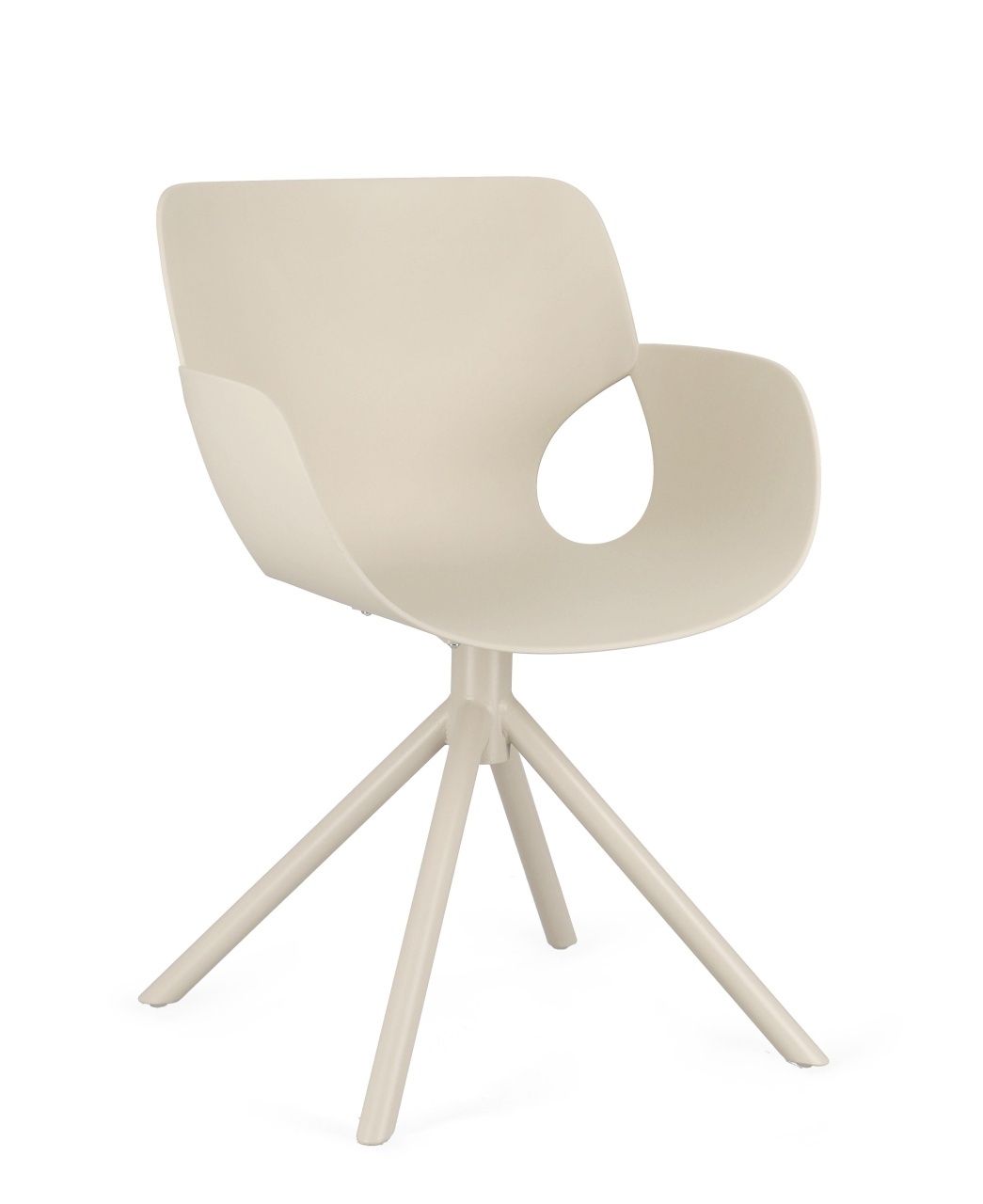 Outdoor Furniture Scaun dining exterior bej din plastic Lennon Bizzotto