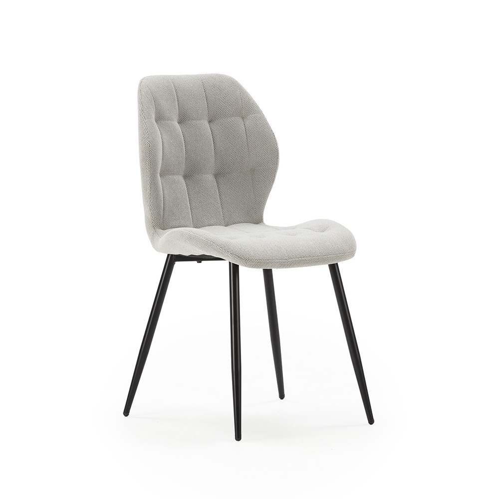 Quiet Object Scaun dining gri deschis din textil Nalu Quiet Object