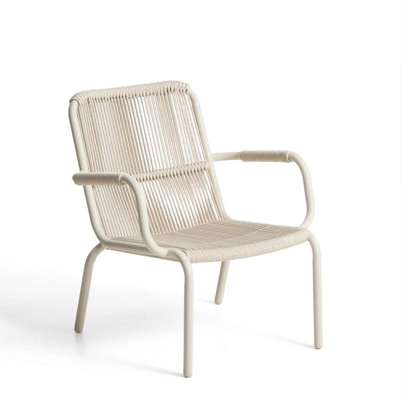 Outdoor Furniture Scaun exterior dining ecru din metal Salis Kave Home