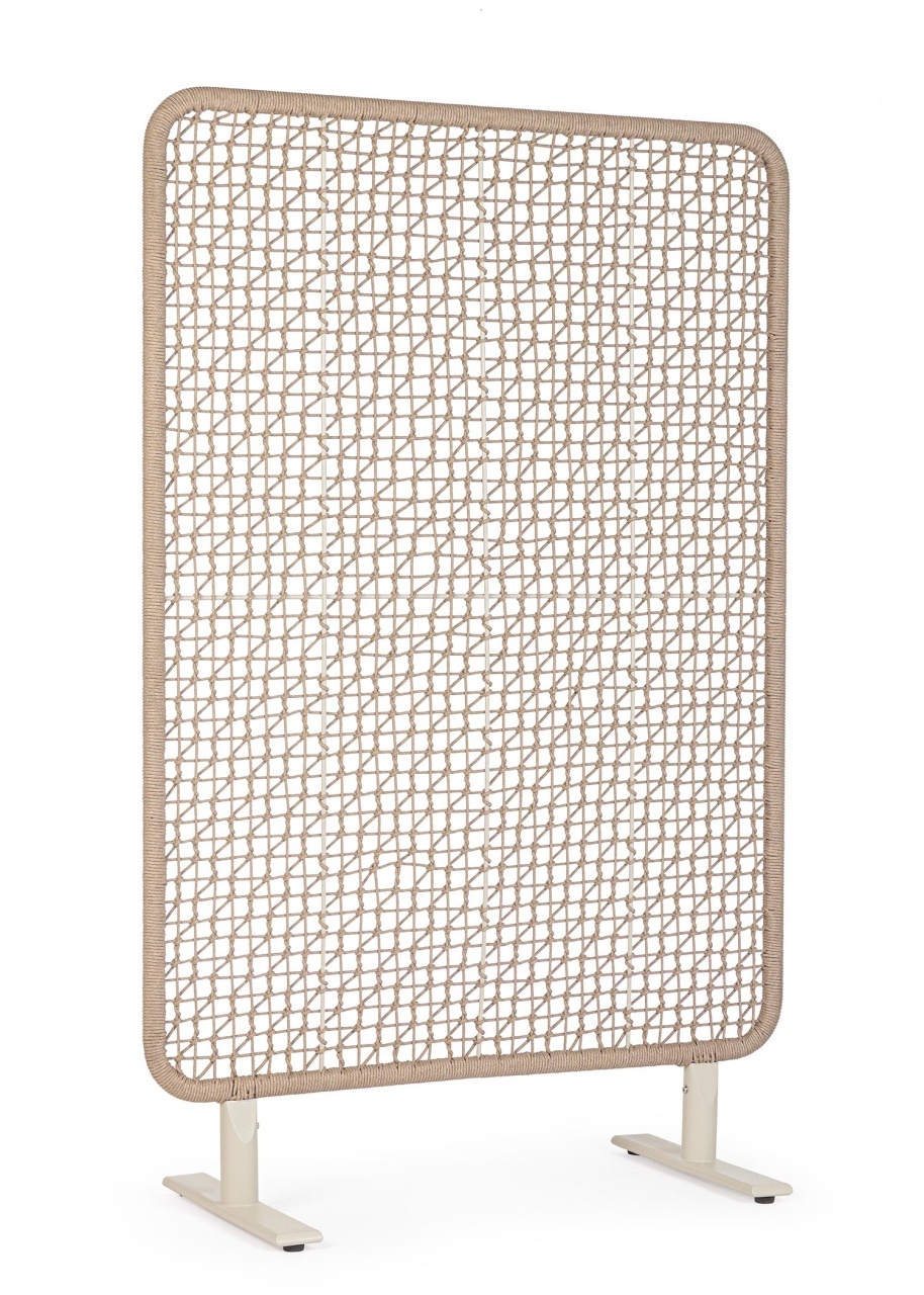 Room Dividers Separator camera bej din metal 120x180 cm Babilo Bizzotto