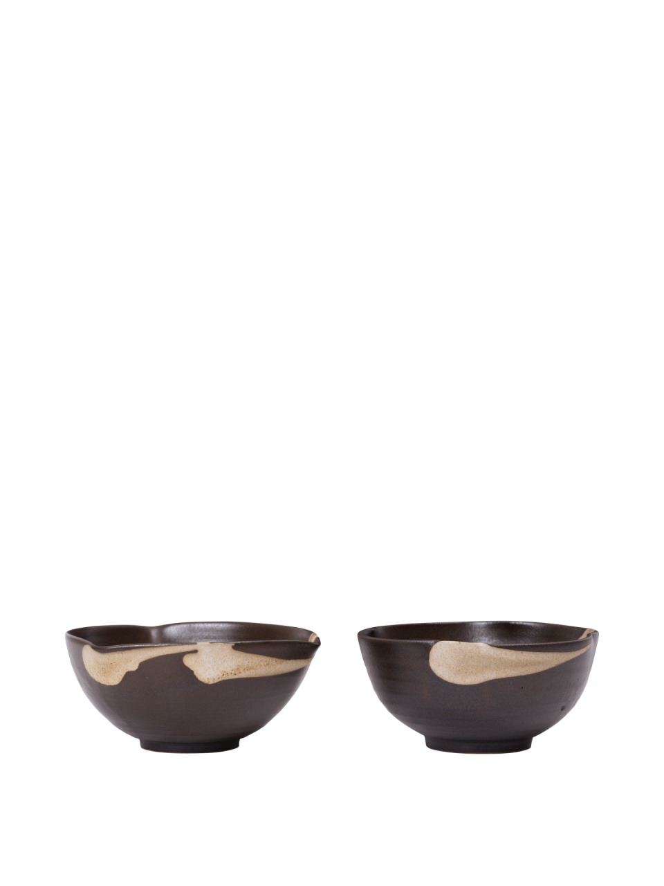 Dinnerware Set 2 boluri maro inchis din ceramica 250 ml Koyo Ferm Living