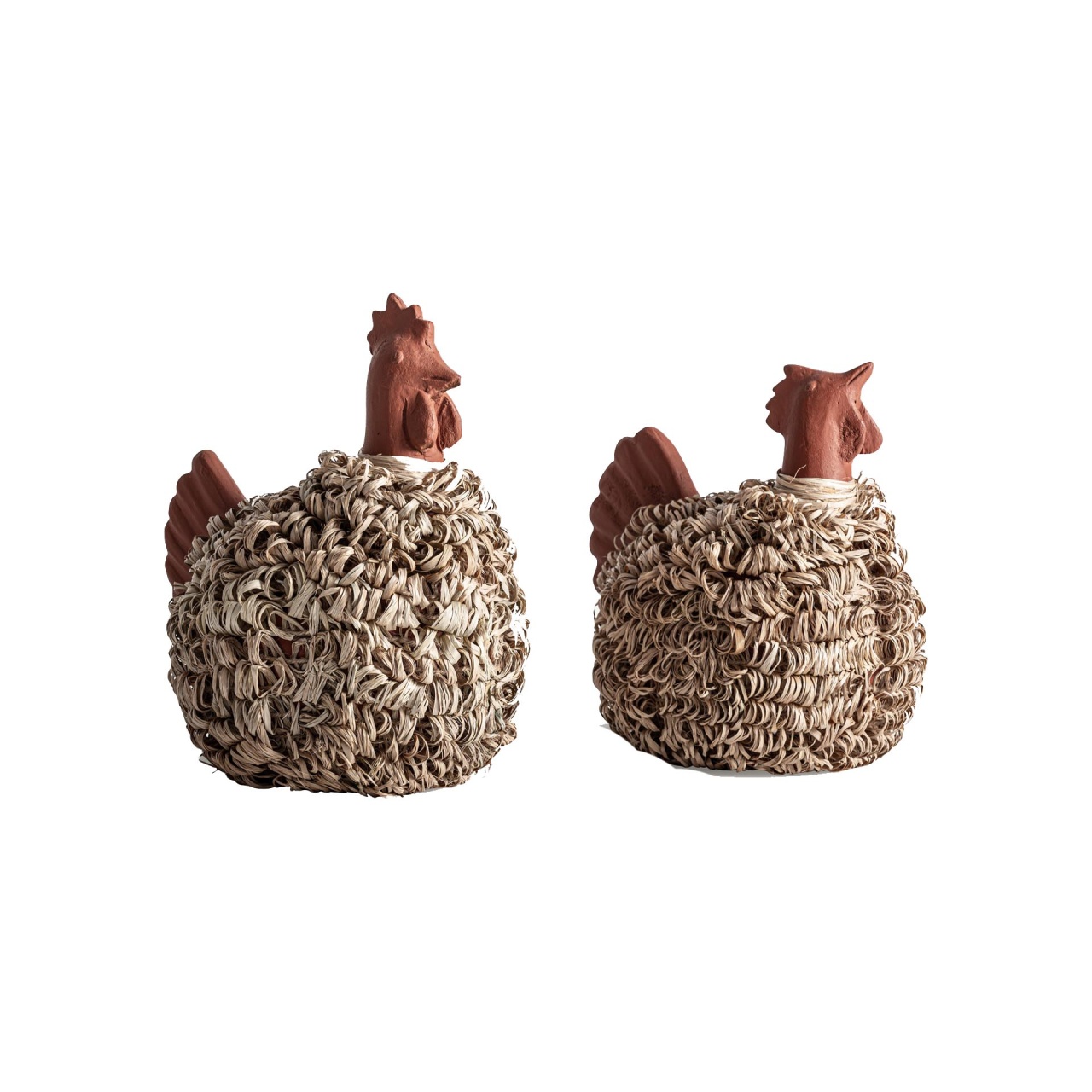 Artwork Set 2 decoratiuni maro/bej din ceramica Kura Vical Home