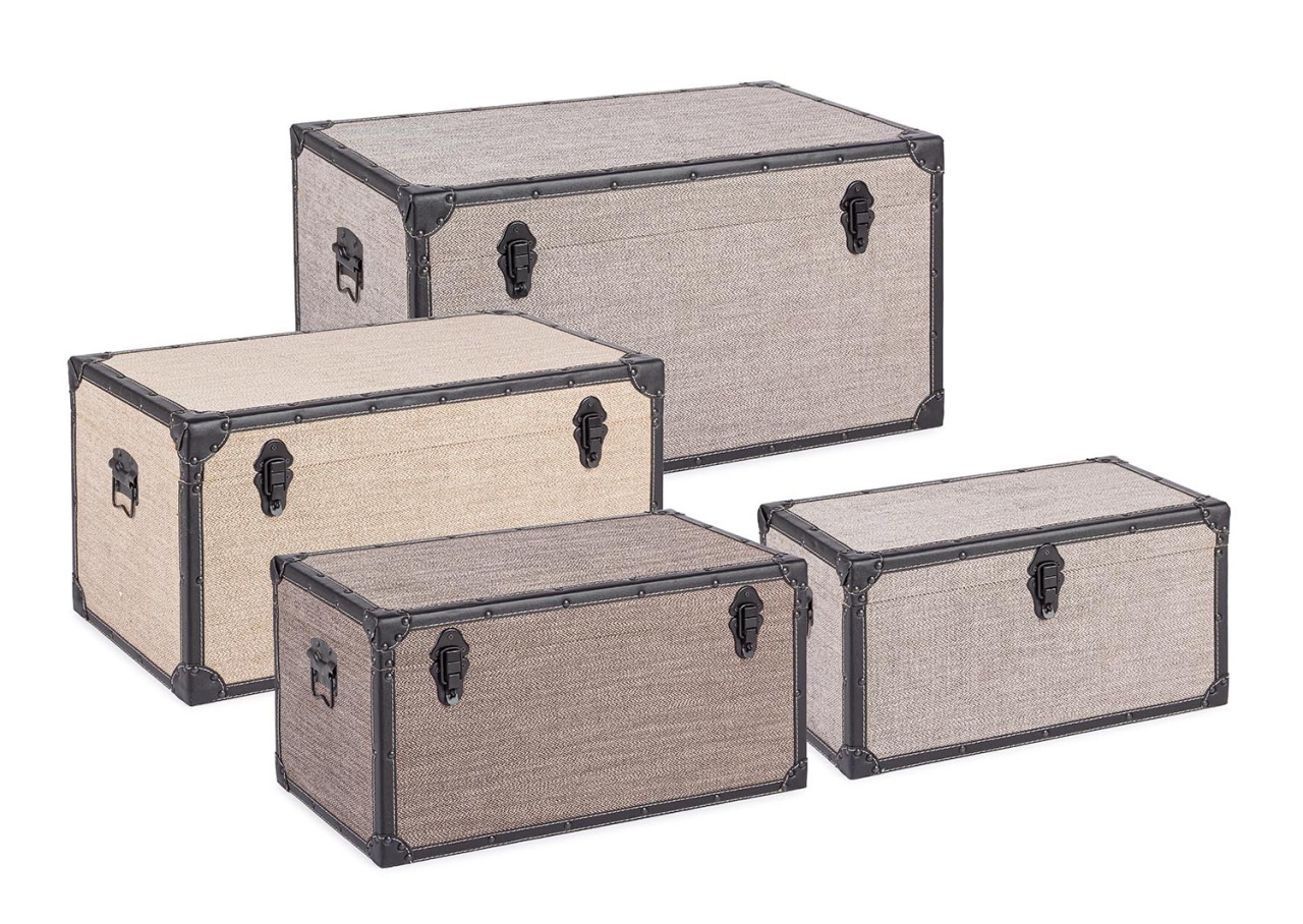 Set 4 cufere multicolore din piele ecologica Riley Bizzotto