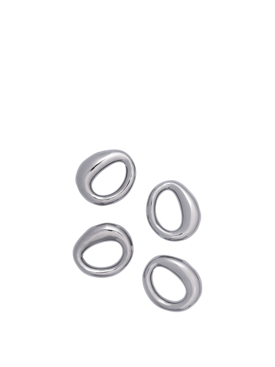 Set 4 inele pentru servetele argintii din ceramica Orrith Ferm Living
