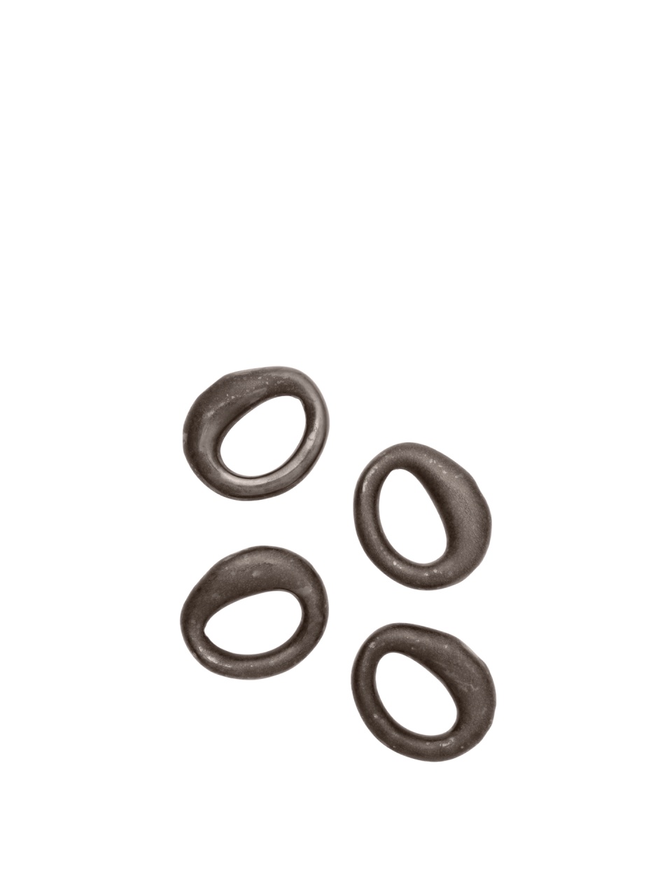 Set 4 inele pentru servetele maro bronz din ceramica Orrith Ferm Living