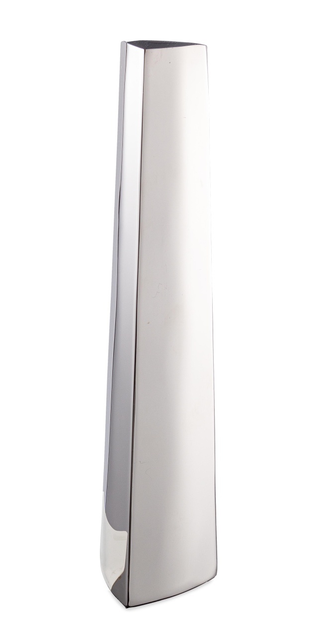 Vases Sticla decorativa argintie din metal 33 cm Mythri Bizzotto
