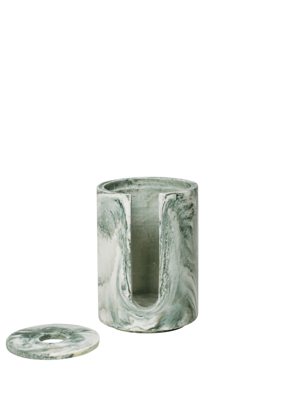 Household Storage Containers Suport pentru dischete demachiante alb antic din fibre naturale 8x12 cm Mist Ferm Living