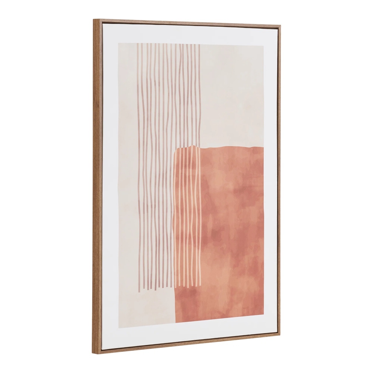Posters, Prints, & Visual Artwork Tablou maro/bej din fibre naturale 50x70 cm Mina House Nordic