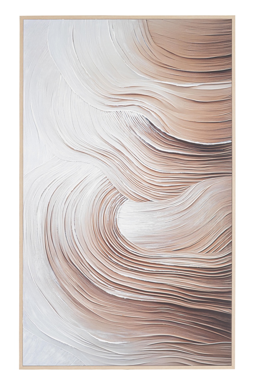 Posters, Prints, & Visual Artwork Tablou multicolor din fibre naturale 124x204 cm Texture B125 Bizzotto
