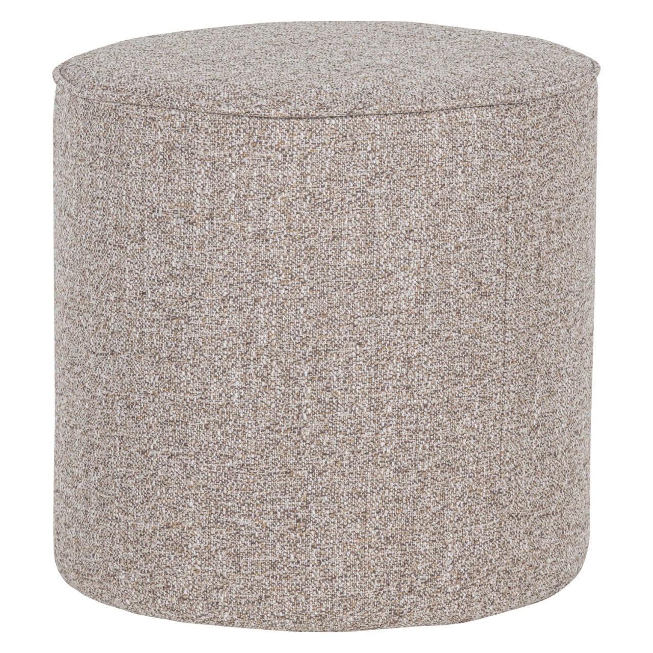 Ottomans Taburet rotund crem din textil 46 cm Sara Woood