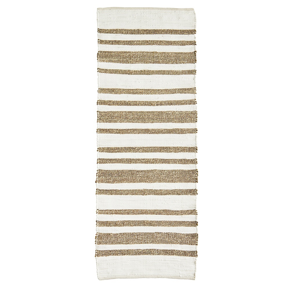 Table Runners Traversa de masa alba/maro din fibre naturale 70x200 cm Baies Madam Stoltz