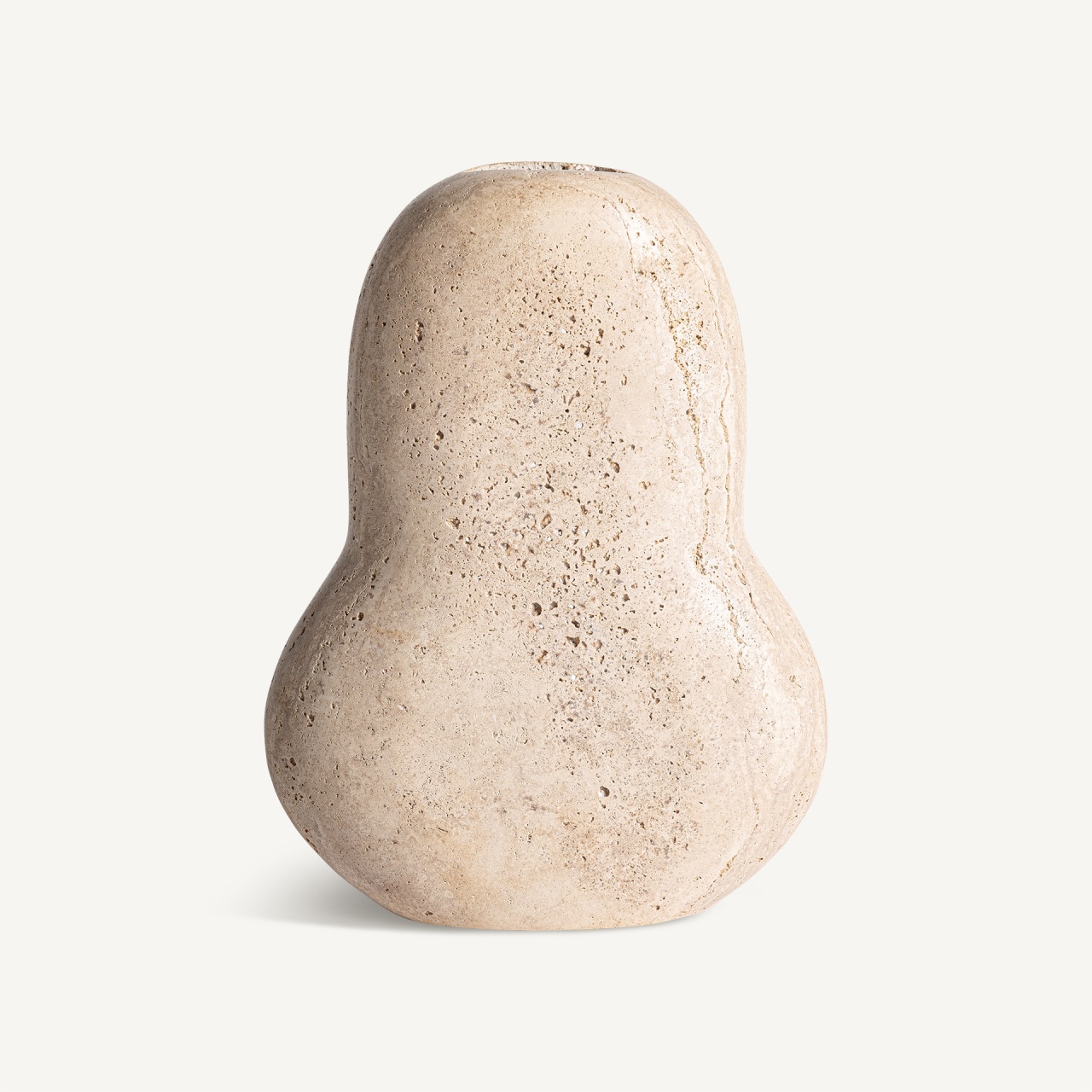 marmura granit travertin.preturi de fabrica Vaza crem din marmura 30 cm Jasha Vical Home