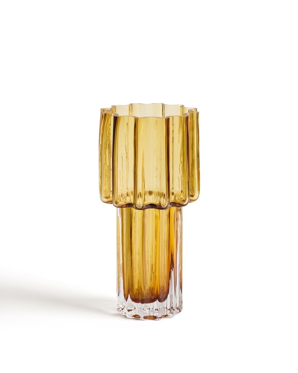 vaze Vaza portocalie din sticla 30 cm Cristila Kave Home