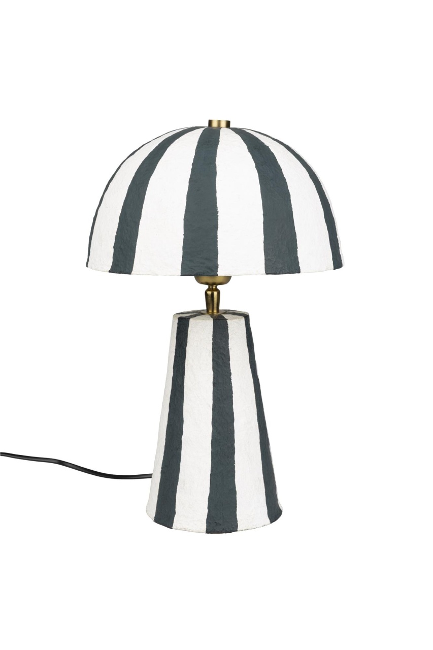 Lamps Veioza alba/neagra din fibre sintetice 40 cm Zebra Rebel Bold Monkey