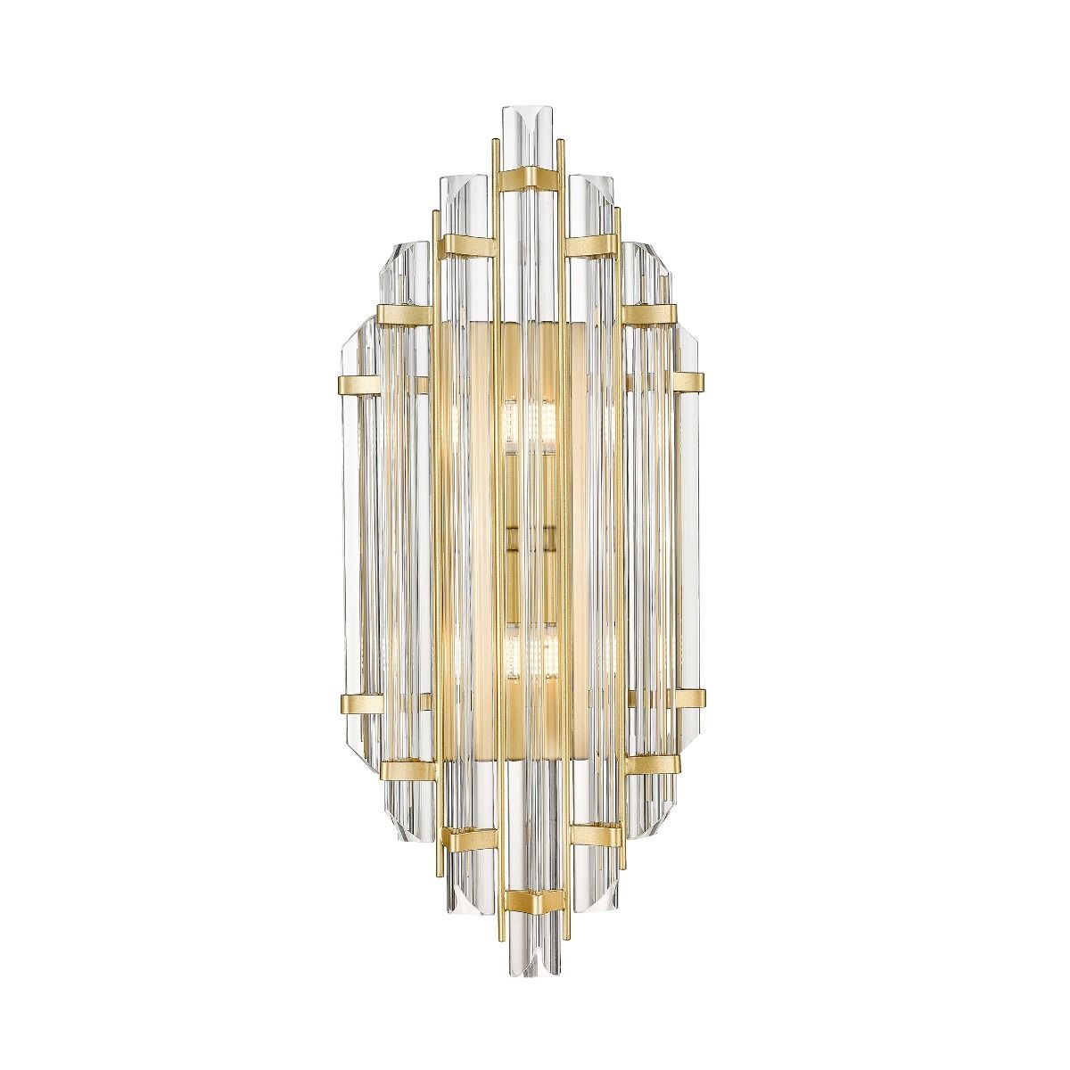 Wall Light Fixtures Aplica transparenta/aurie din metal cu 2 becuri Alexandria Zuma Line