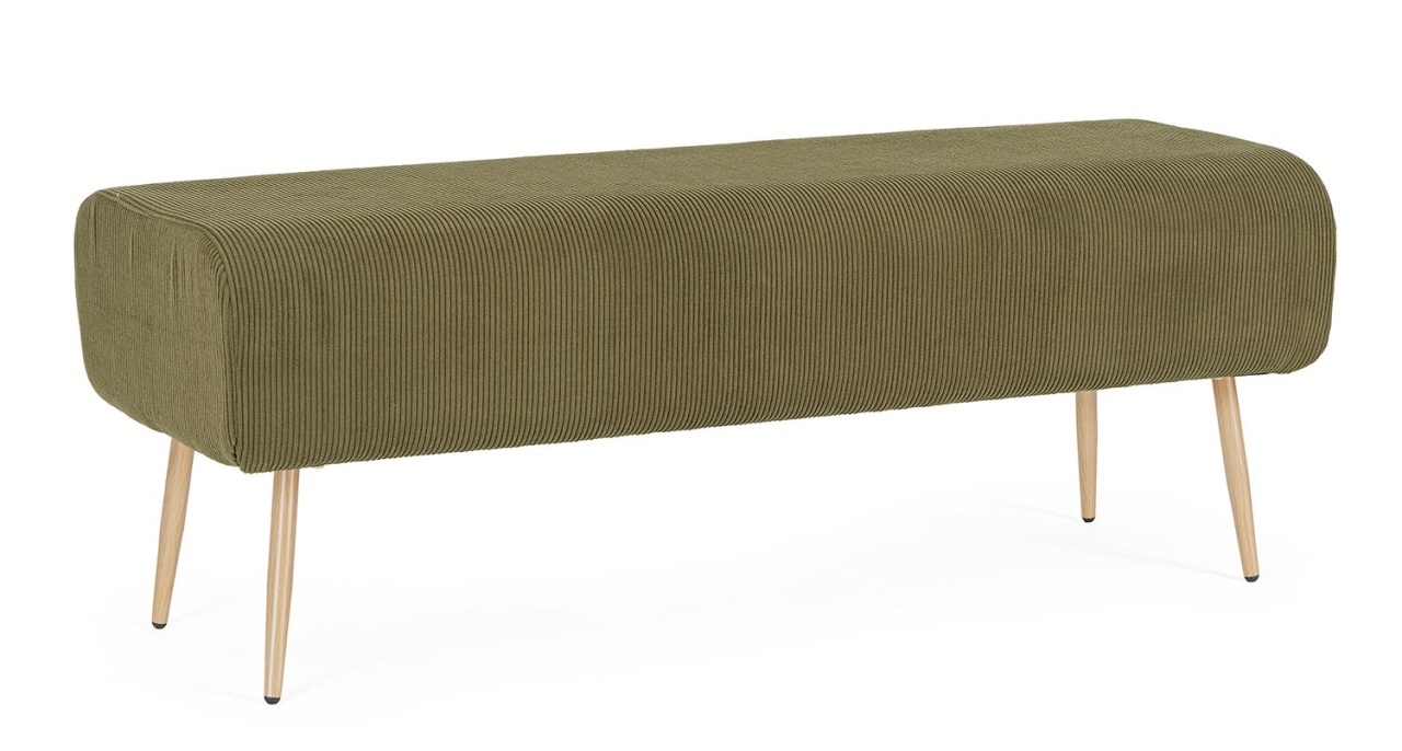 Chairs Bancheta maro/verde din textil 129 cm Olga Bizzotto