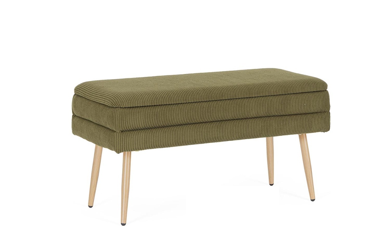 Chairs Bancheta maro/verde din textil 80 cm Olga Bizzotto