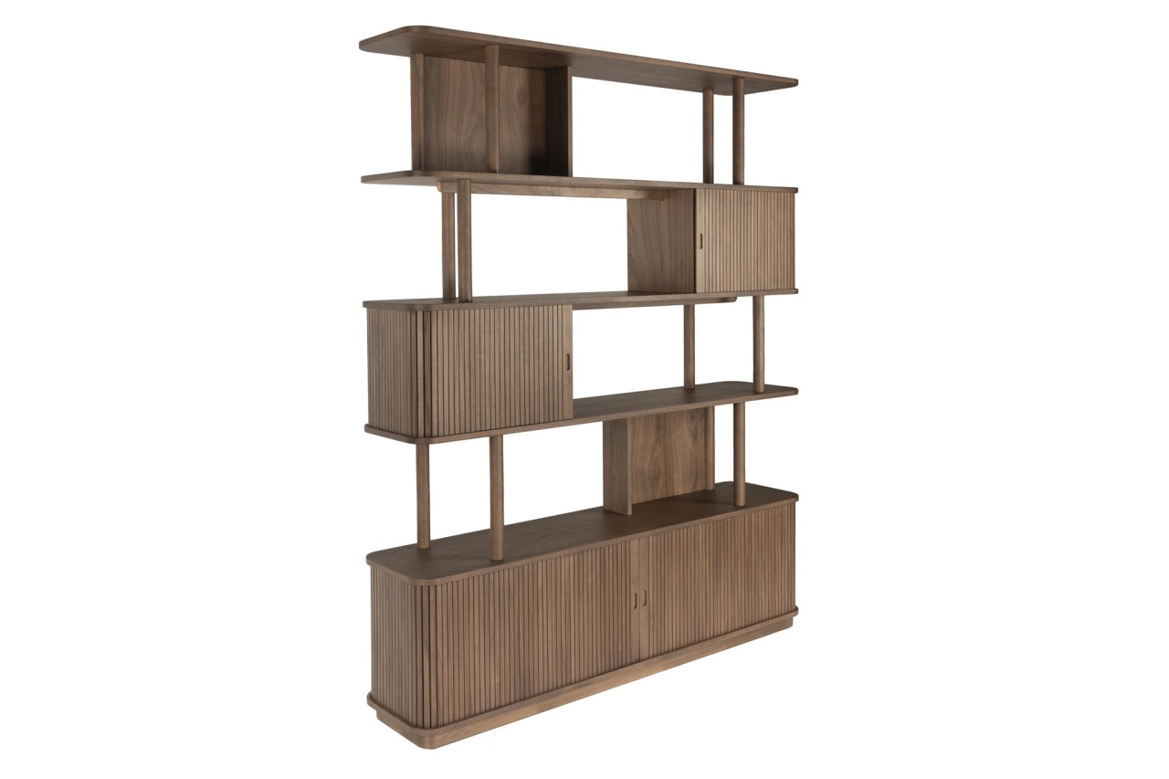 biblioteca clasica Biblioteca maro 195 cm Barbier Walnut Zuiver