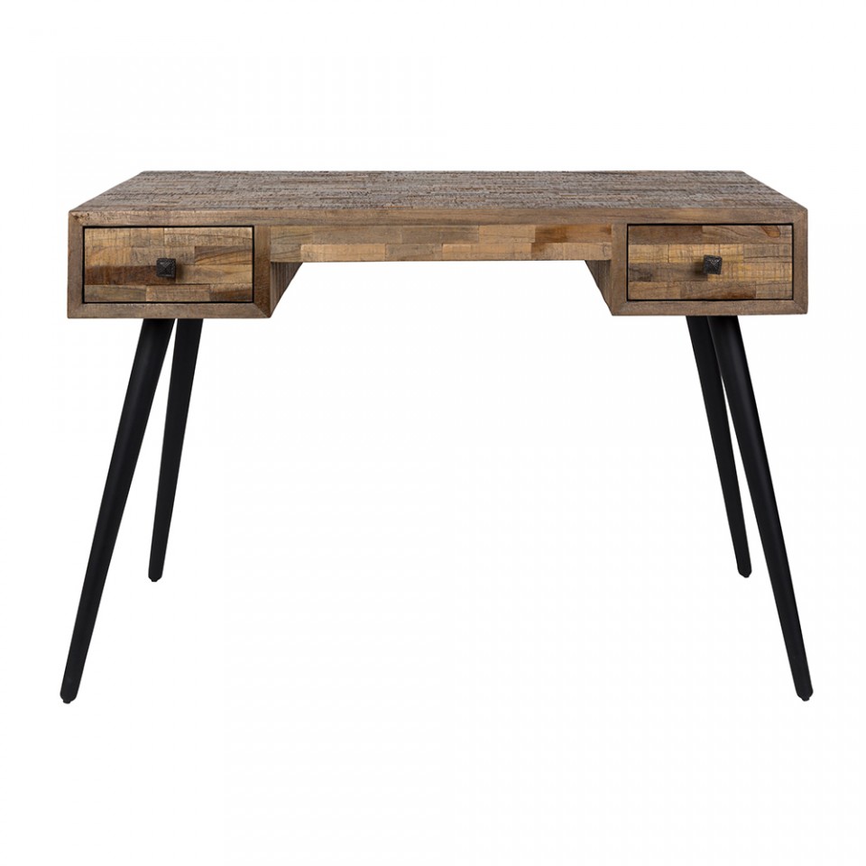 Quiet Object Birou maro/negru din lemn 56x118 cm Leo Quiet Object
