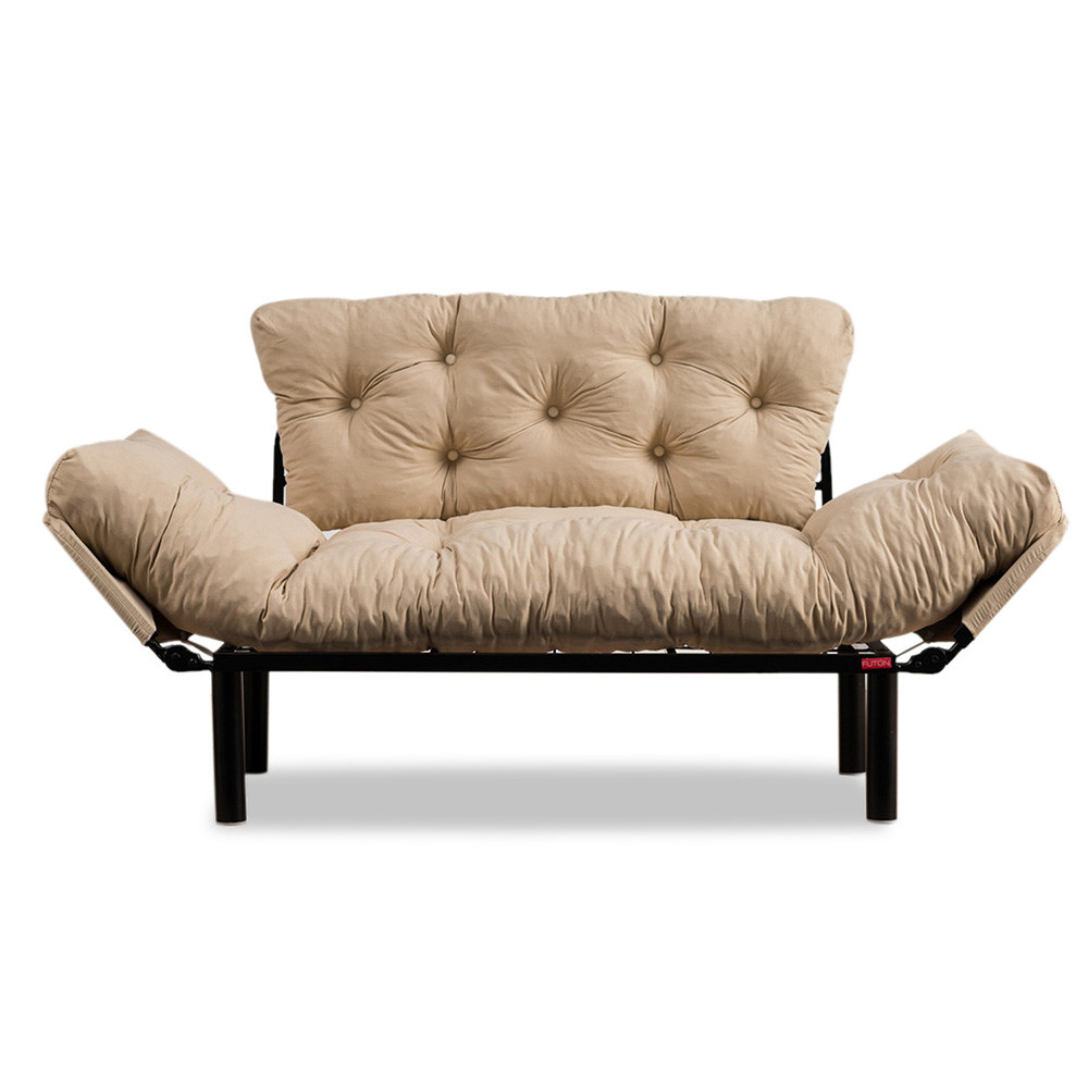 Sofas Canapea crem din textil pentru 2 persoane Nitta The Home Collection