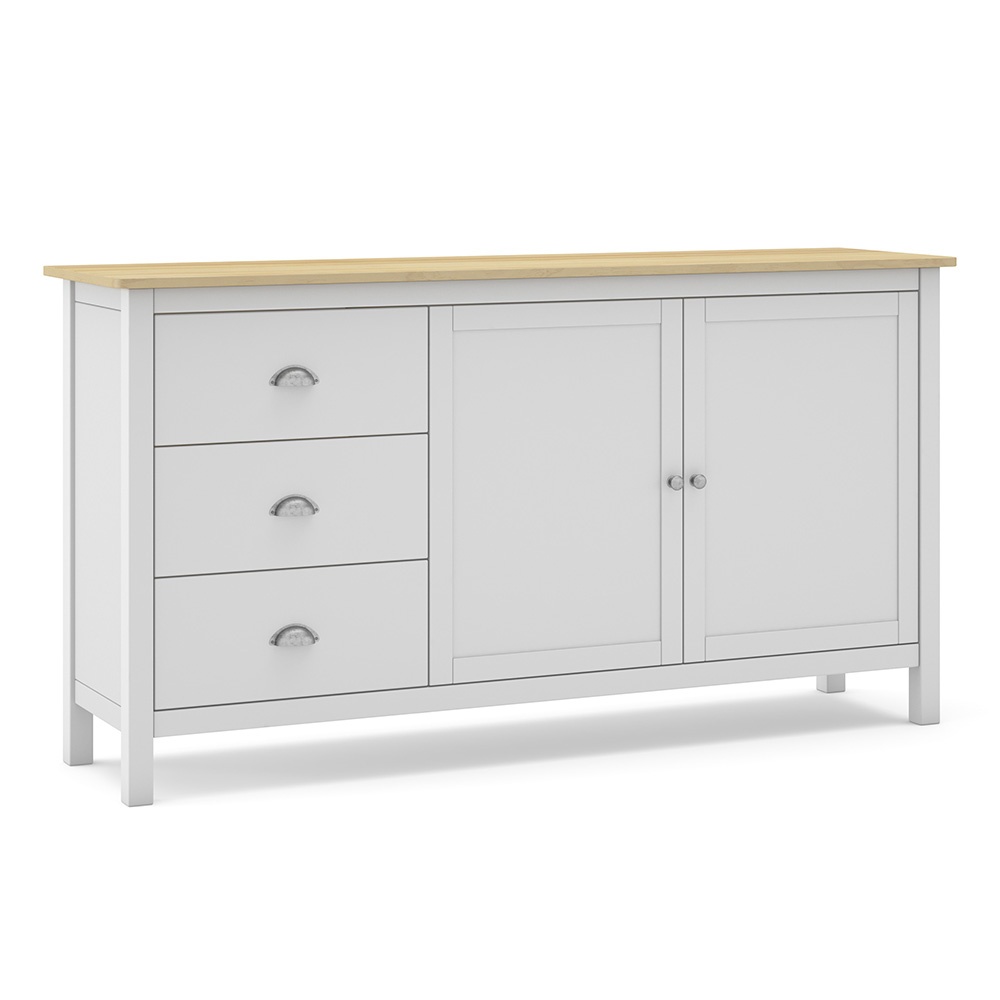Buffets & Sideboards Comoda maro/alba din lemn 150 cm Misti Quiet Object